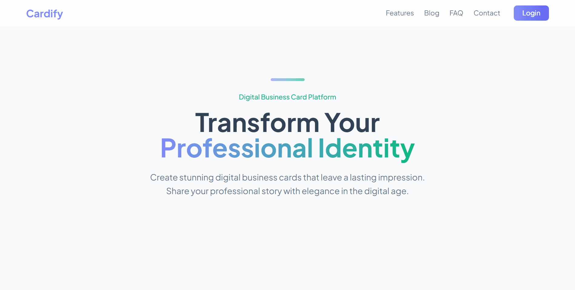 Cardify - Digital Business Card